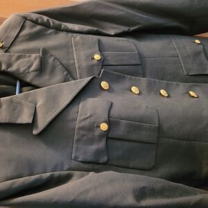 Men's Black Military Style Jacket